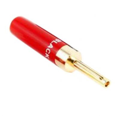 Разъем акустический Black Rhodium Banana plug Gold plated до 4.5 mm red